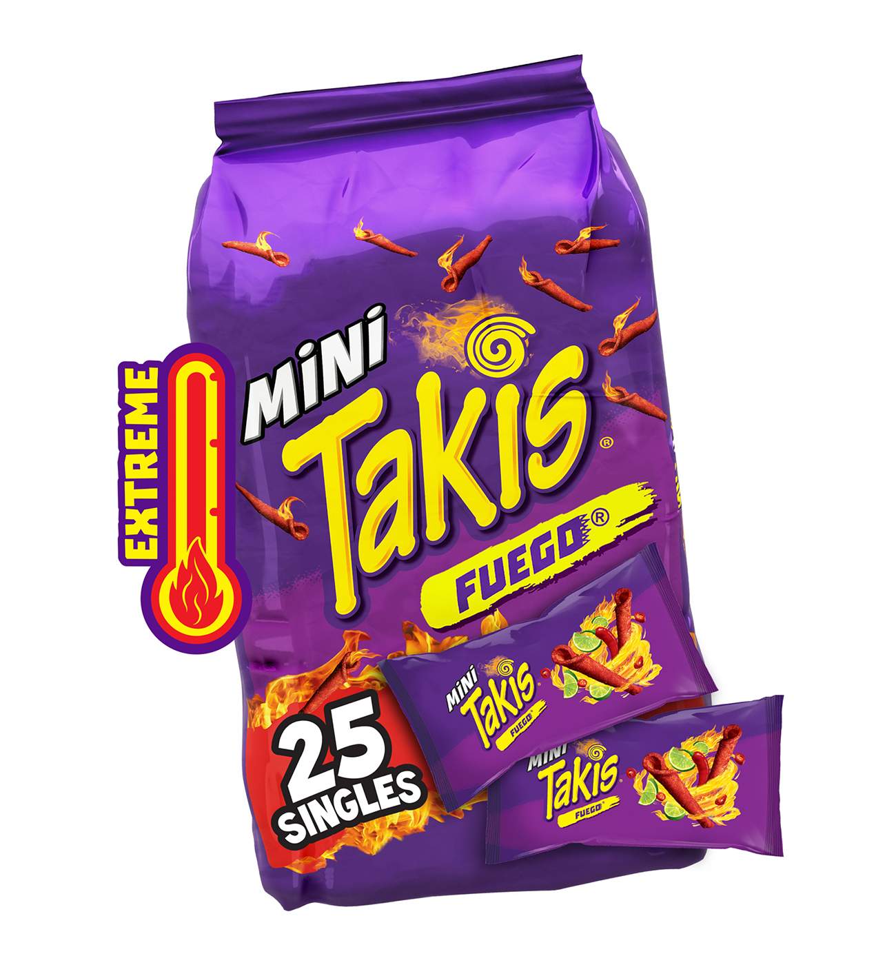 Takis Mini Fuego Hot Chili Pepper & Lime Rolled Tortilla Chips Multipack; image 4 of 7