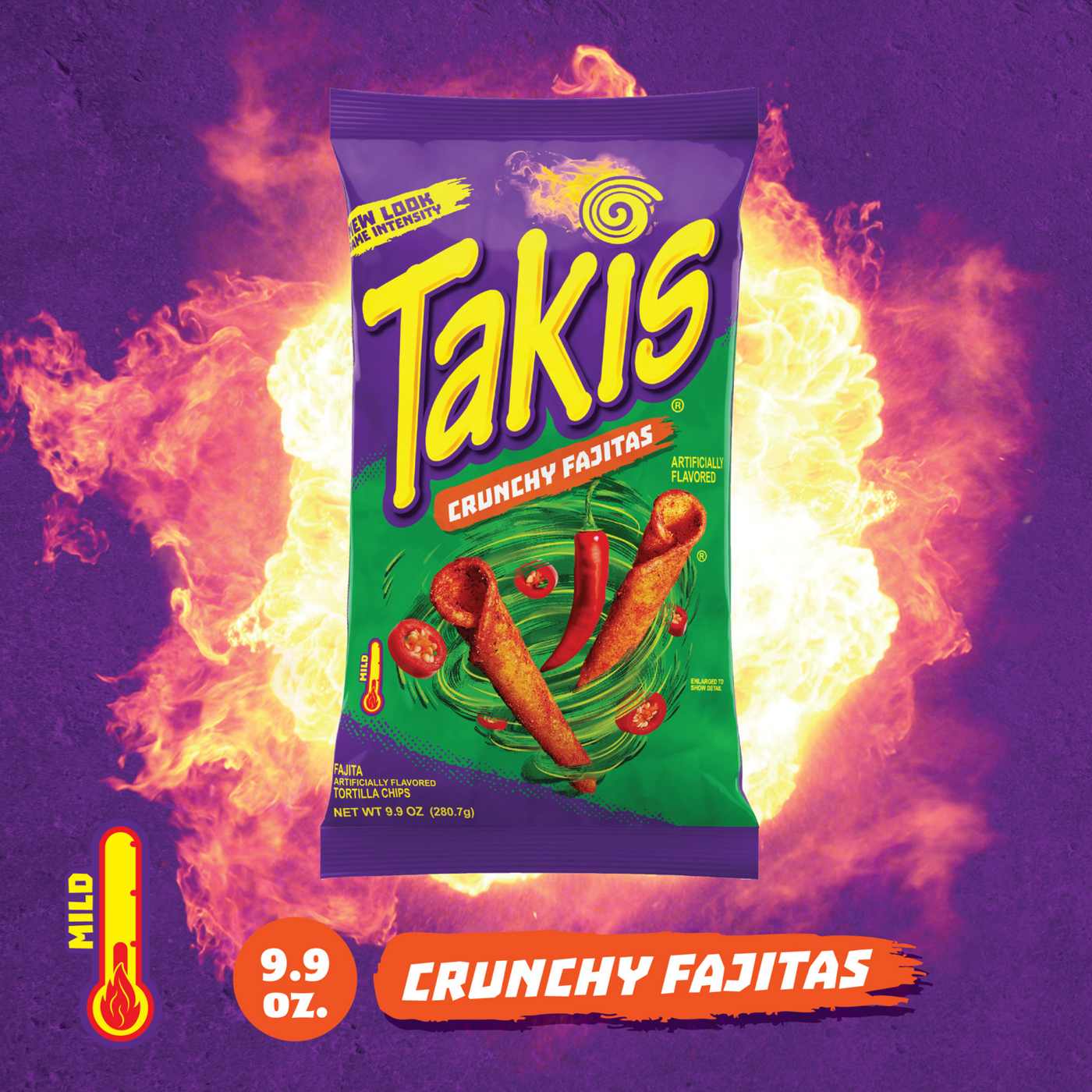 Takis Crunchy Fajitas Rolled Tortilla Chips; image 7 of 7