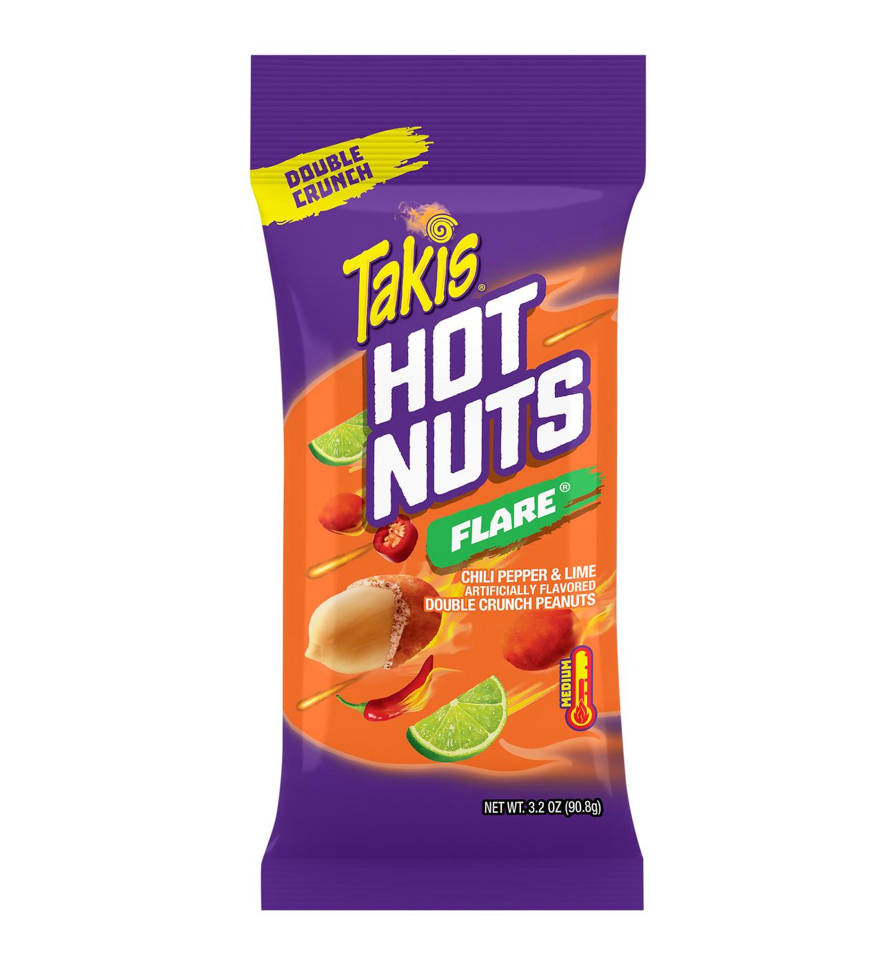 Takis Flare Hot Nuts Snack Size Pouch - Chili Pepper & Lime Double-Crunch Peanuts; image 1 of 7