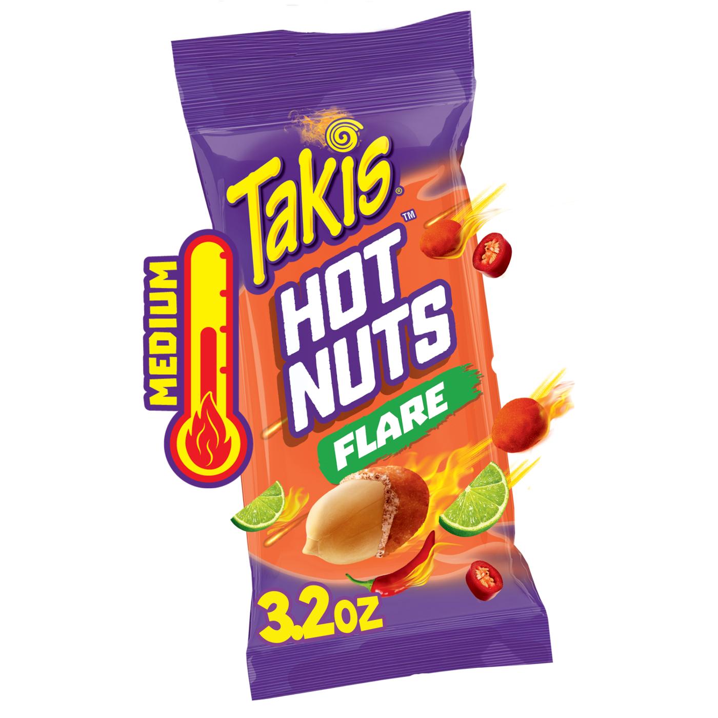 Takis Flare Hot Nuts Snack Size Pouch - Chili Pepper & Lime Double-Crunch Peanuts; image 2 of 7