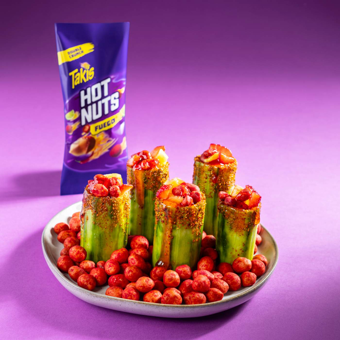 Takis Flare Hot Nuts Snack Size Pouch - Chili Pepper & Lime Double-Crunch Peanuts; image 6 of 7