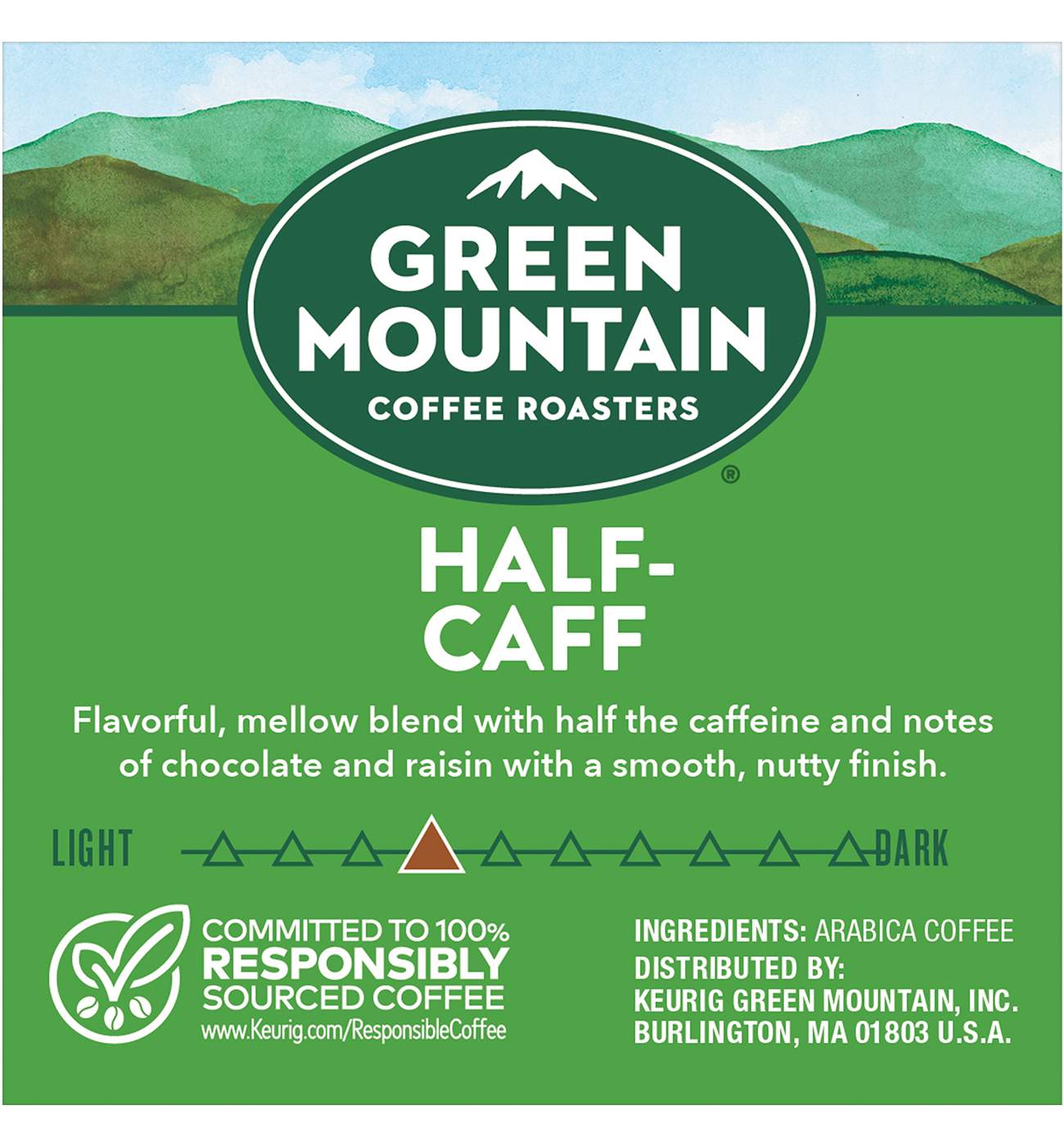 Green Mountain Coffee Half-Caff Medium Roast Single Serve Coffee K Cups; image 6 of 6