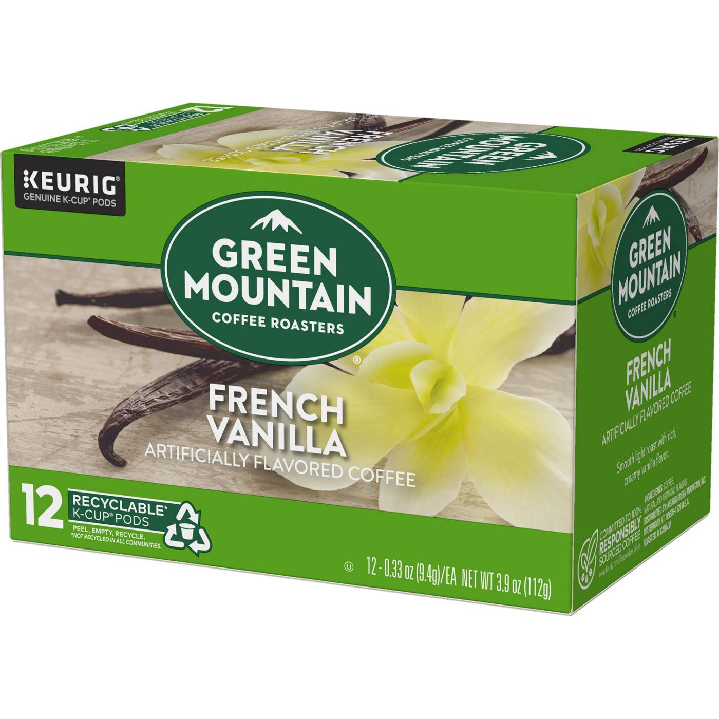 Green Mountain Coffee French Vanilla Flavored Light Roast Single Serve Coffee K Cups; image 5 of 6