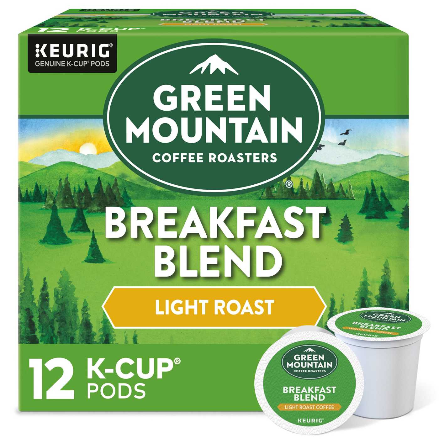 Green Mountain Coffee Breakfast Blend Light Roast Single Serve Coffee K Cups; image 1 of 6