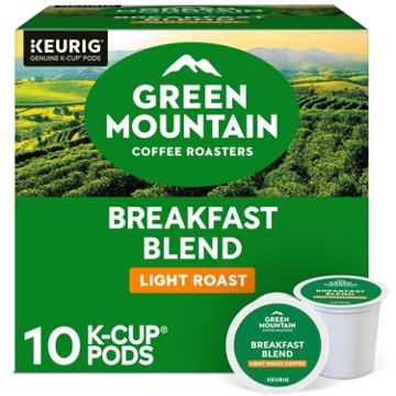 Green Mountain Coffee Breakfast Blend Light Roast Single Serve Coffee K Cups