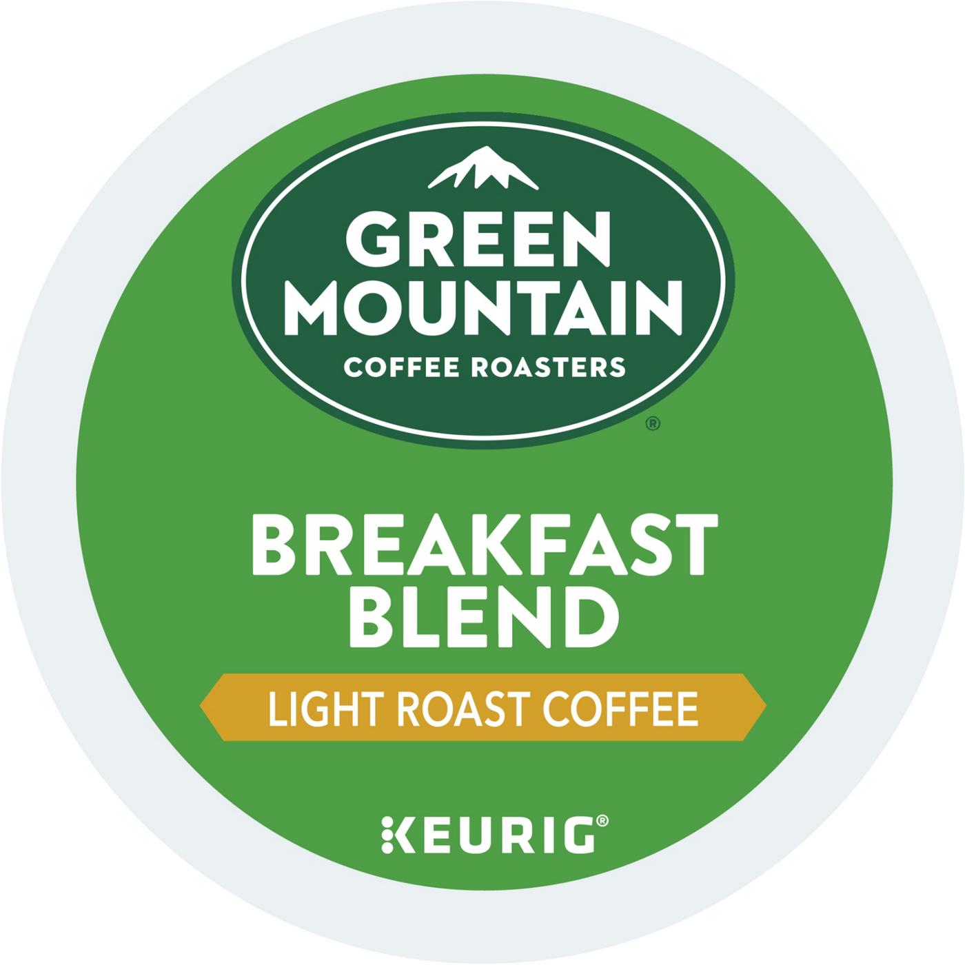 Green Mountain Coffee Breakfast Blend Light Roast Single Serve Coffee K Cups; image 5 of 6