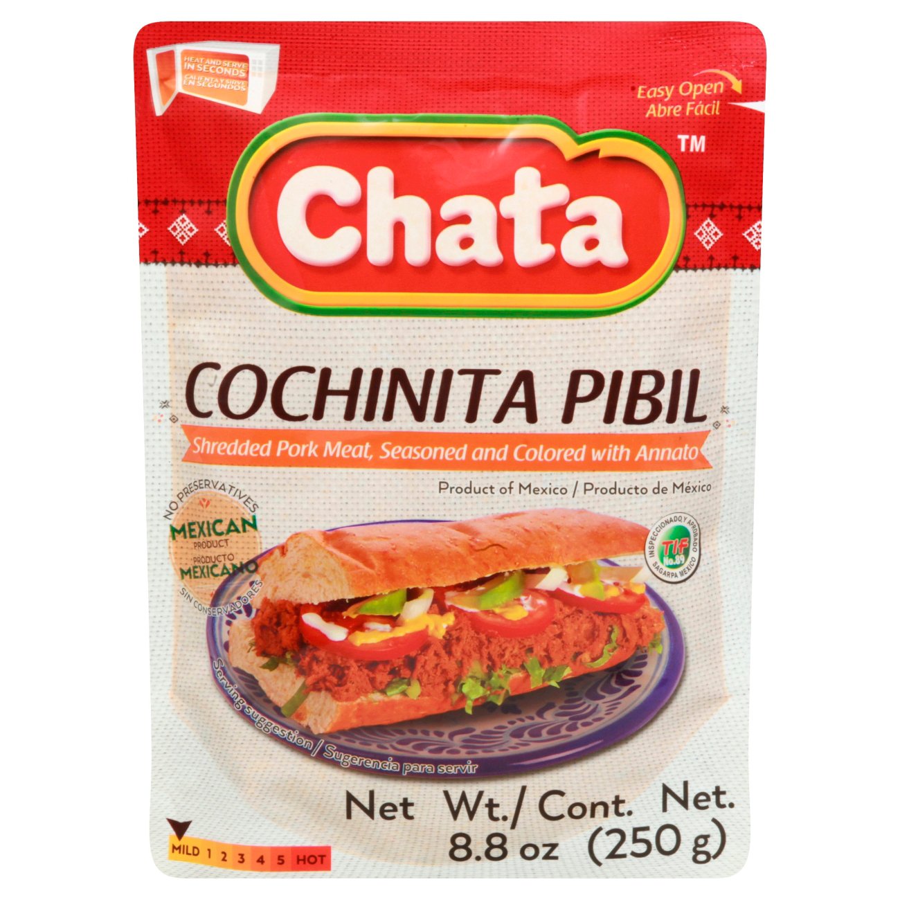 Chata Cochinita Pibil In Pouch Shop Meat At H E B