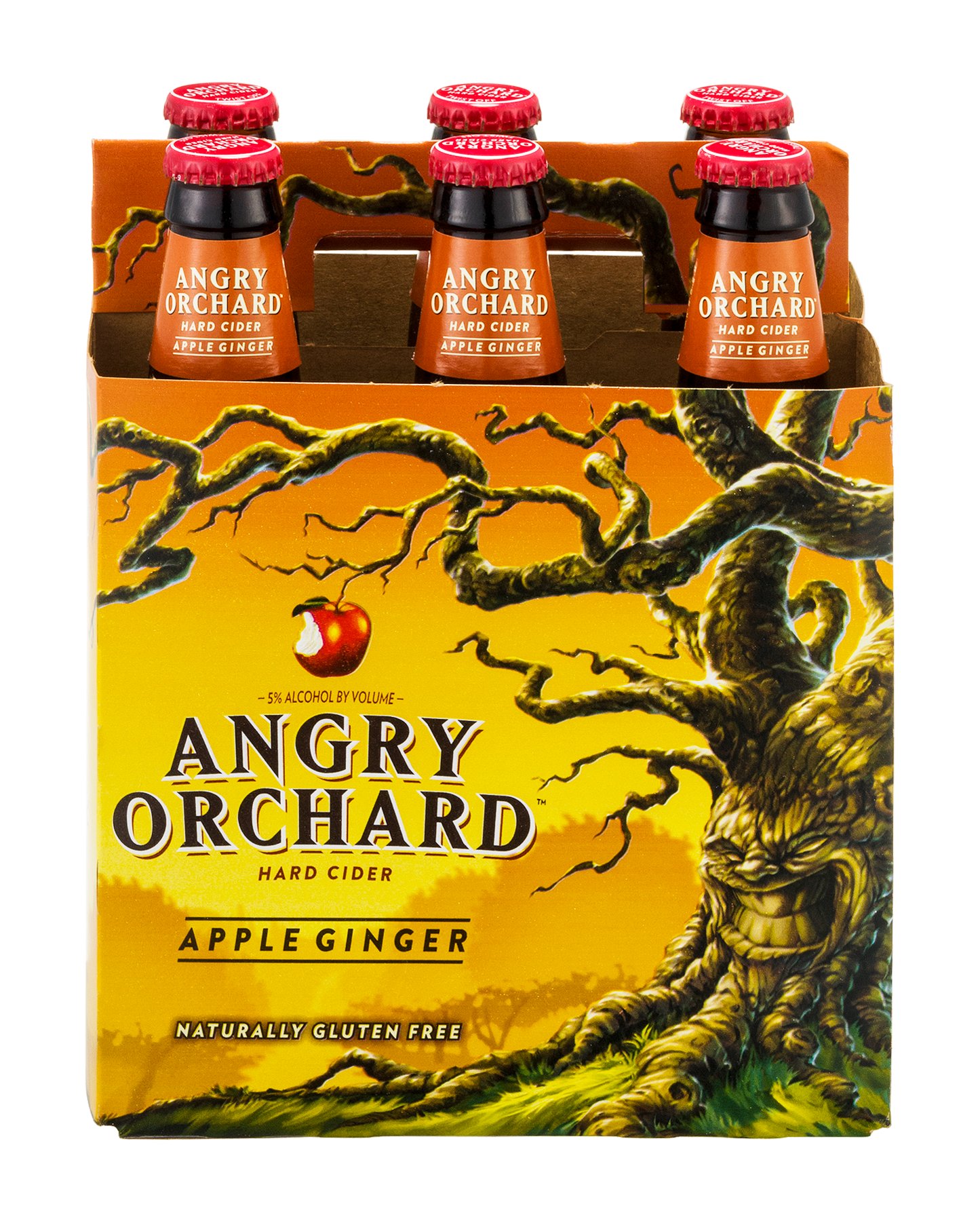 Angry Orchard Apple Ginger Hard Cider, Glass Bottles - Shop Hard Cider