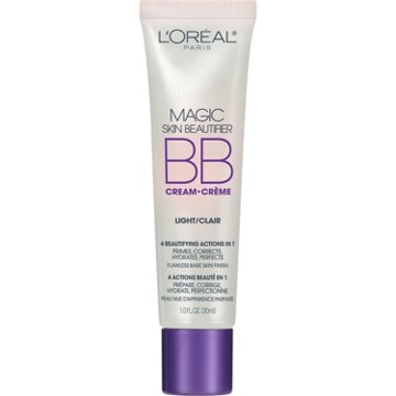 L'Oréal Paris Magic Skin Beautifier BB Cream for Face with Vitamin C & E - Light, 1 oz