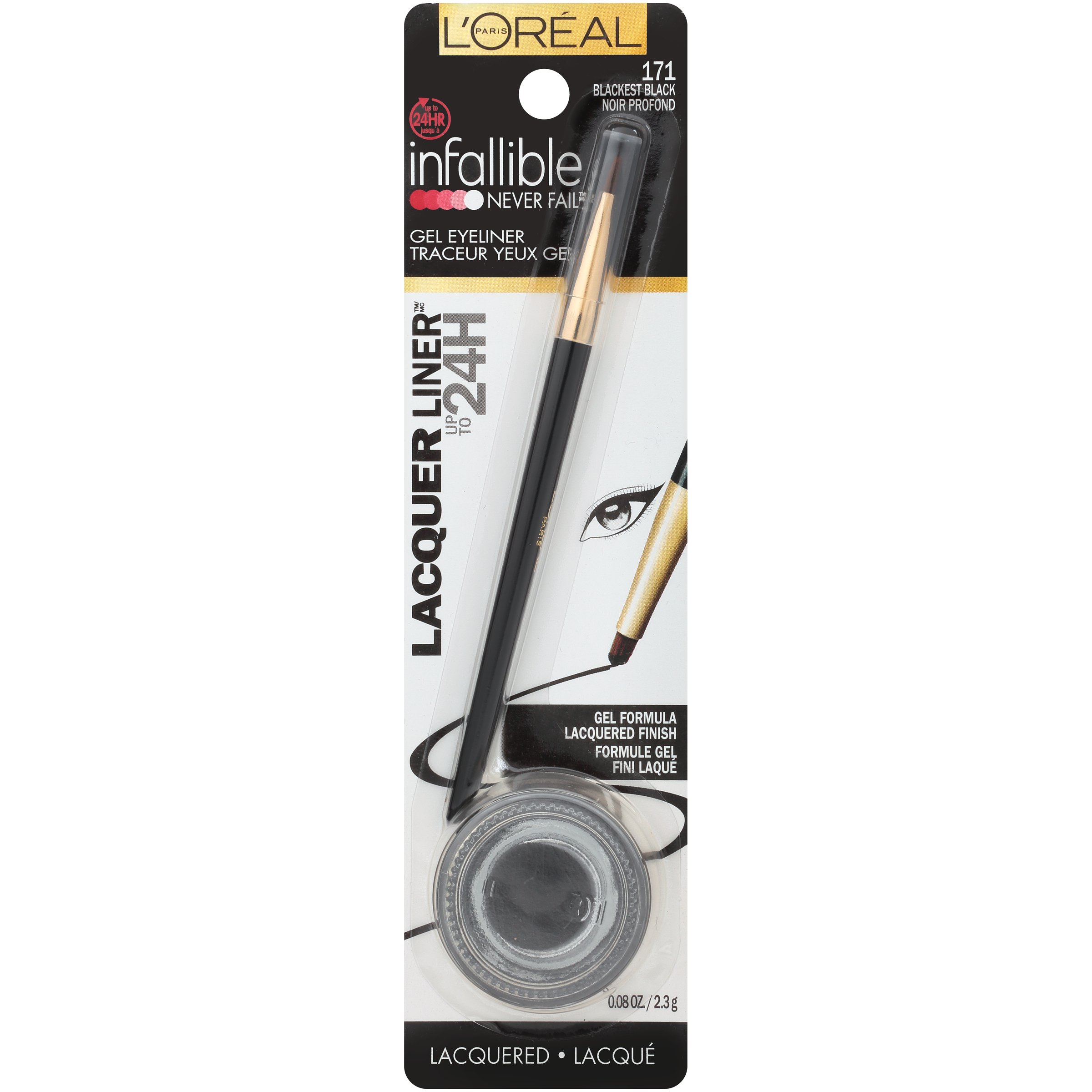 L'Oreal Paris Infallible Lacquer Eyeliner, Blackest Black Shop Eyes