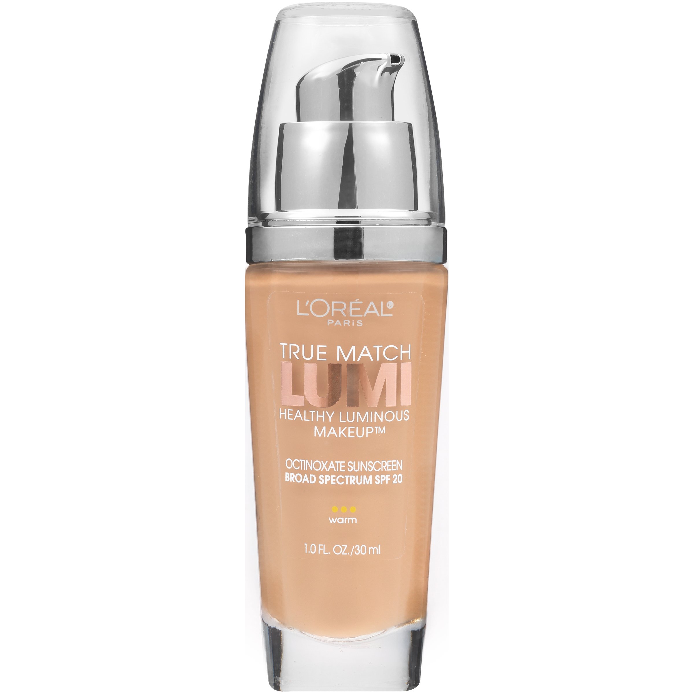 L'Oréal Paris True Match Lumi Healthy Luminous Makeup SPF 19 W6 Sun ...