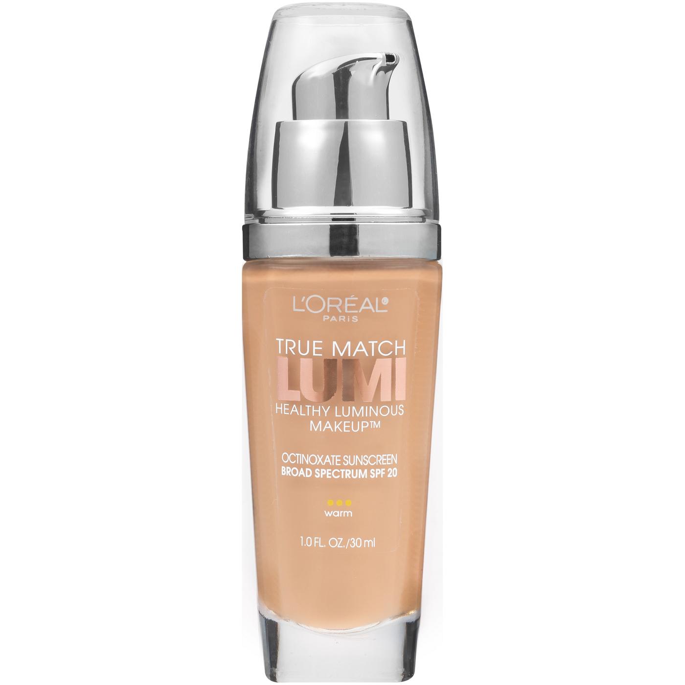 L'Oréal Paris True Match Lumi Healthy Luminous Makeup SPF 19 W6 Sun Beige; image 1 of 2