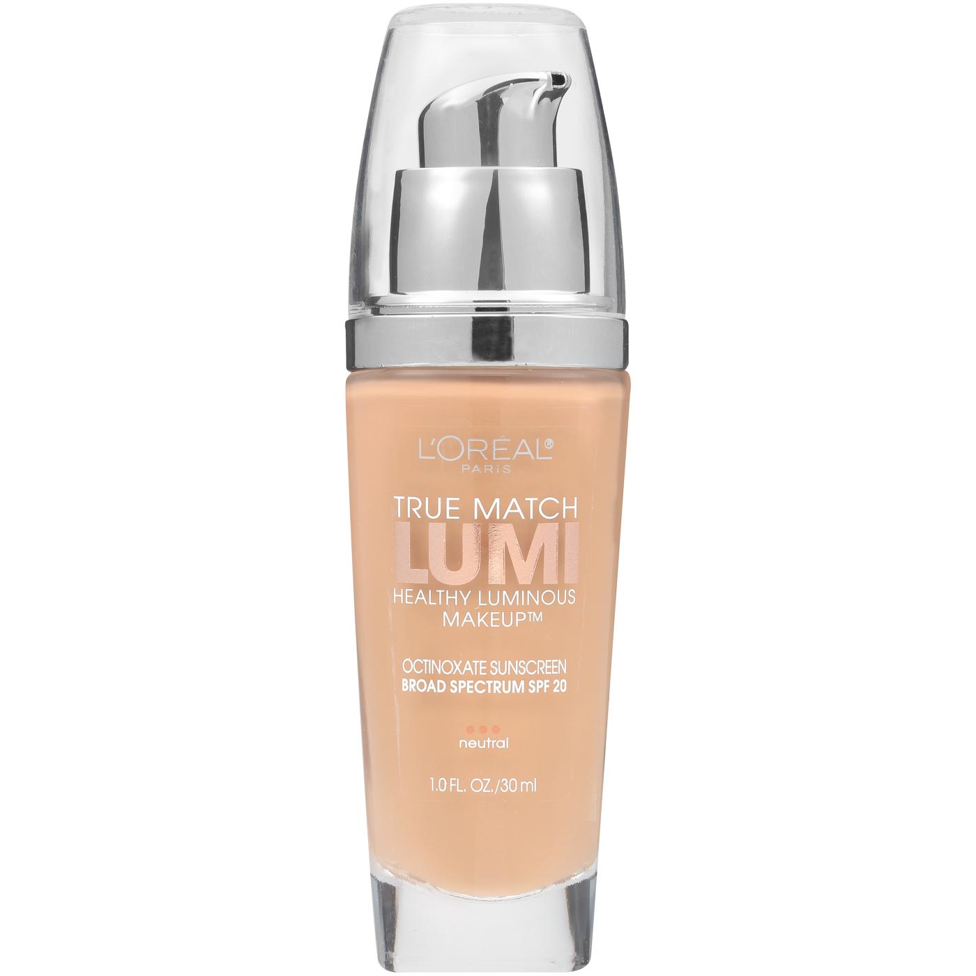 L'Oréal Paris True Match Lumi Healthy Luminous Makeup SPF 19 N4 Buff Beige; image 1 of 2