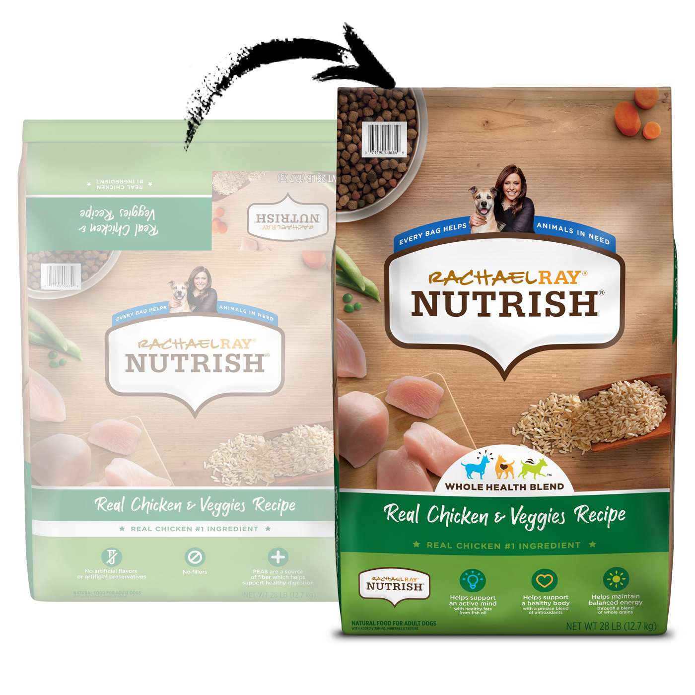 Rachael Ray Nutrish Chicken & Veggies Recipe Natural Dry Dog Food; image 9 of 9