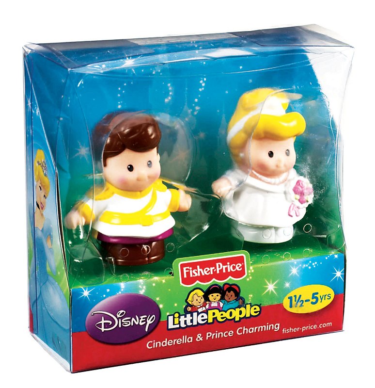 Fisher Price Little People Disney Set  CINDERELLA and PRINCE CHARMING Figures