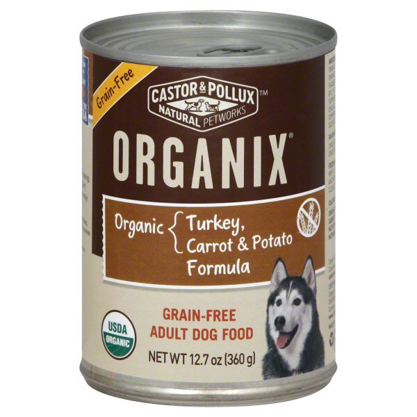 Castor Pollux Organix Turkey Carrot And Potato Formula Dog Food. Adult