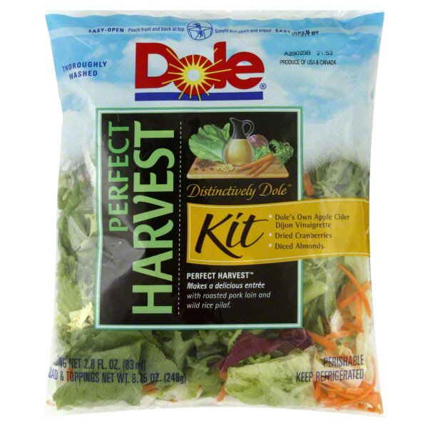 Dole Distinctively Dole Perfect Harvest Salad Kit Shop Salads at HEB