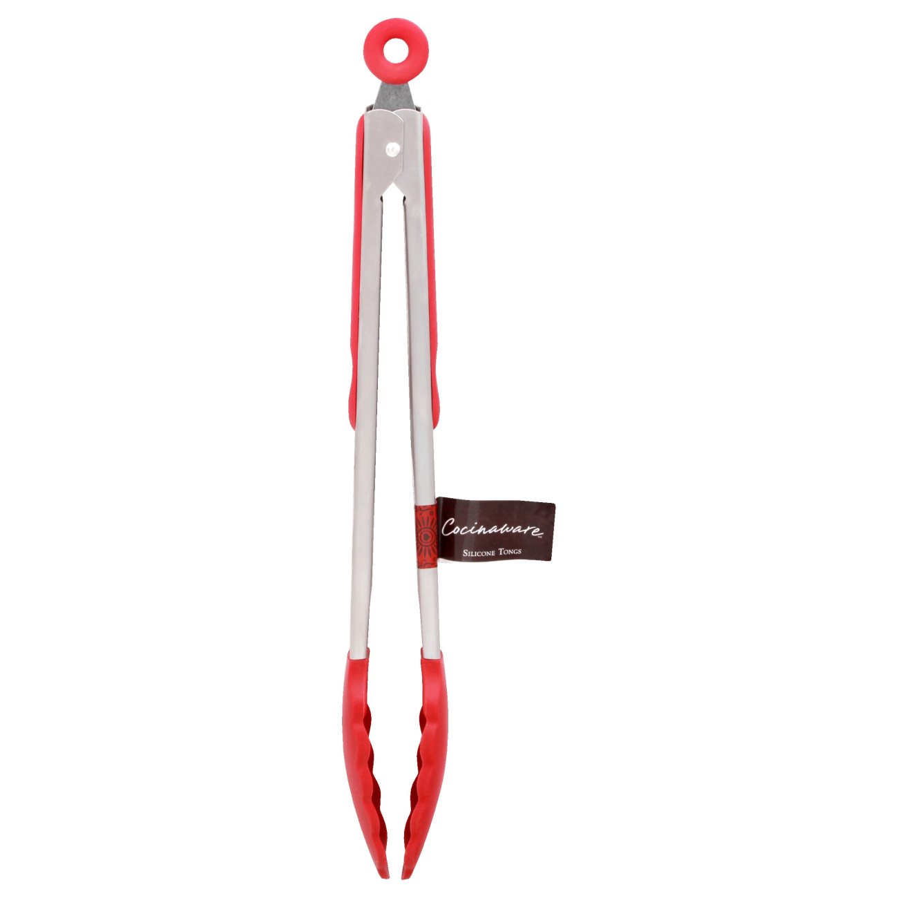 Cocinaware Red Silicone Tongs With Stainless Steel Handles - Shop ...