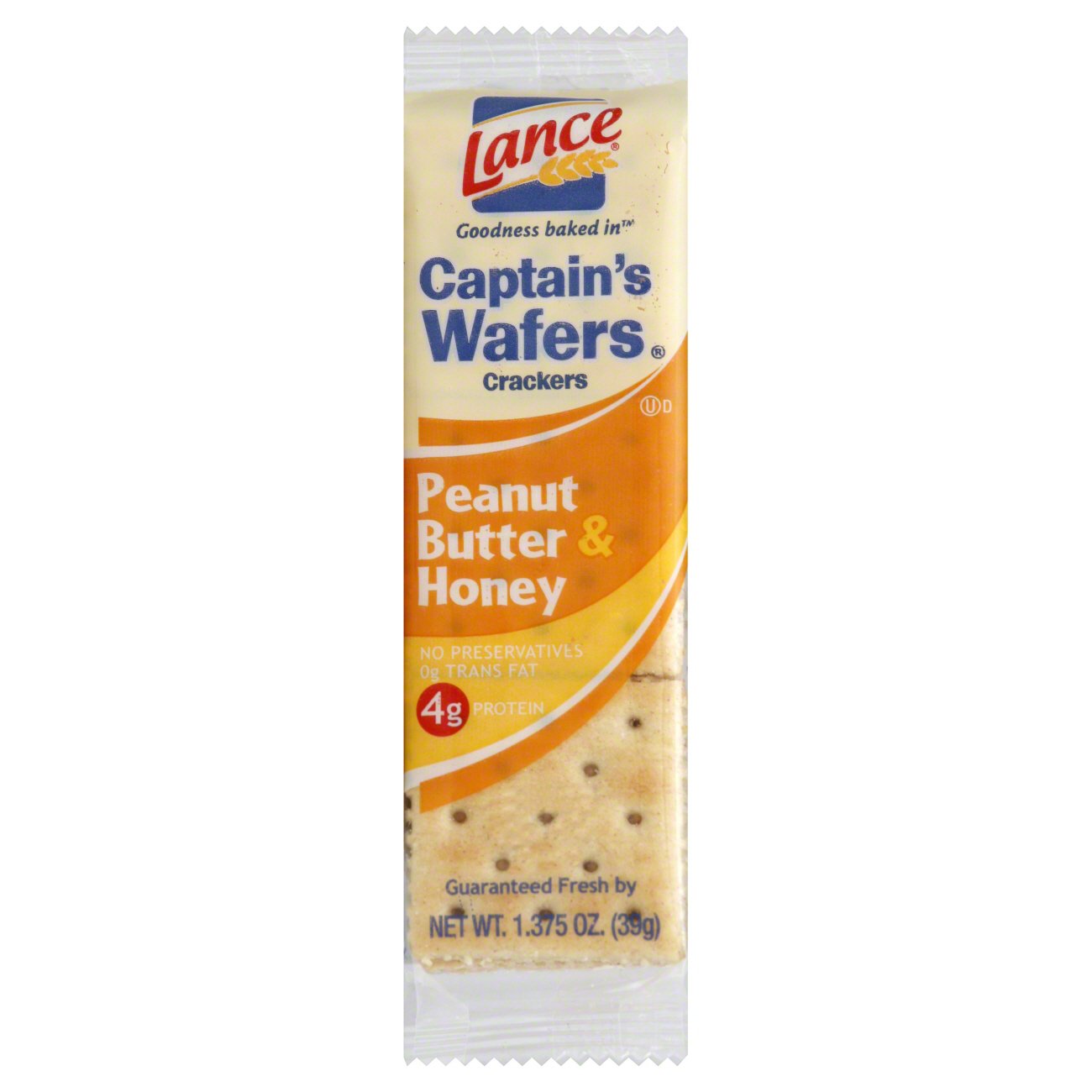 Lance Captain's Wafers Peanut Butter & Honey Cracker Sandwiches Shop Crackers & Breadsticks at