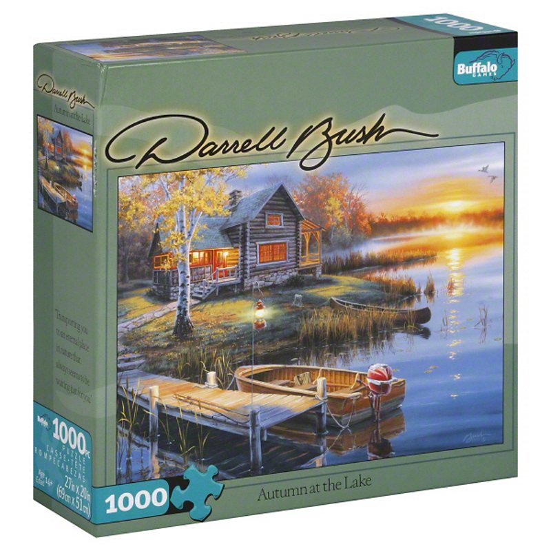 Buffalo Games Autumn at The Lake Darrell Bush Jigsaw Puzzle 1000 PC for sale online 