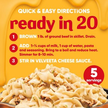 Kraft Velveeta Skillets Creamy Beef Stroganoff Dinner Kit, 11.6 oz