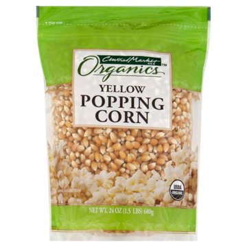 Central Market Organic Yellow Popping Corn, 24 oz