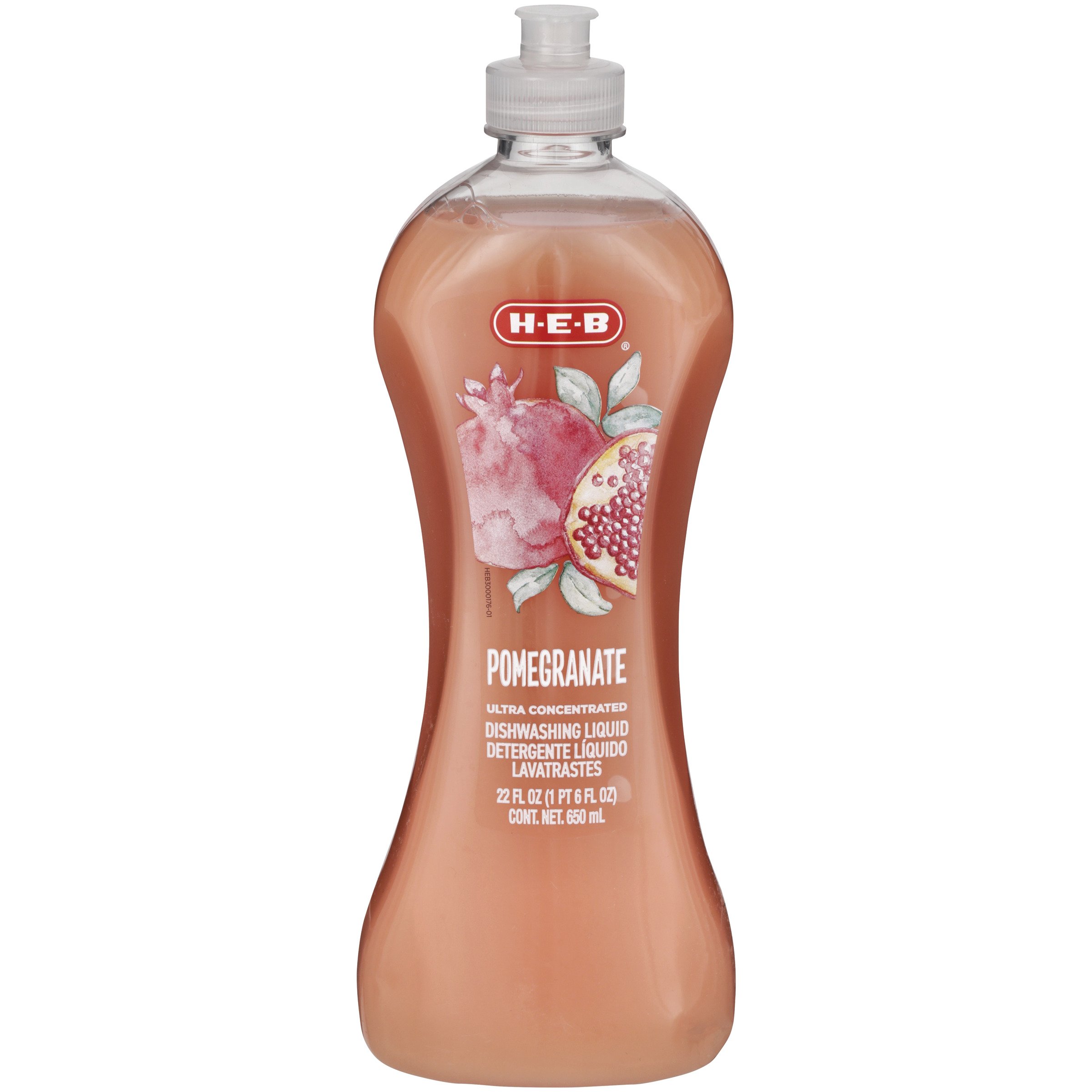 HEB Cleaning Ultra Concentrated Skin Softening Pomegranate Dish Soap
