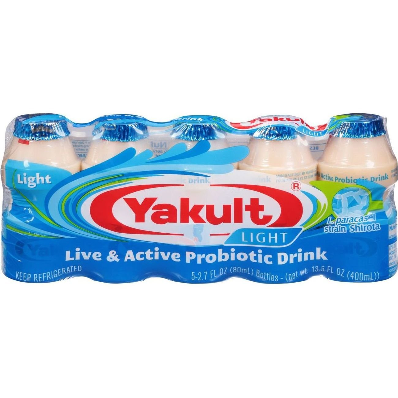 Yakult Non-Fat Light Cultured Probiotic Drink 2.7 oz Bottles - Shop ...