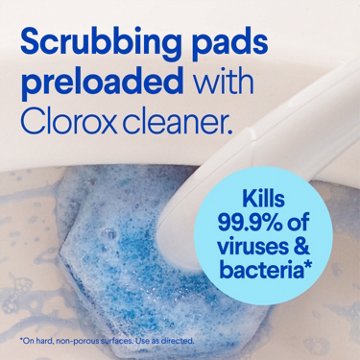 Clorox ToiletWand Toilet Cleaning Refills, Disinfecting Scrubbing Pads, 20 ct