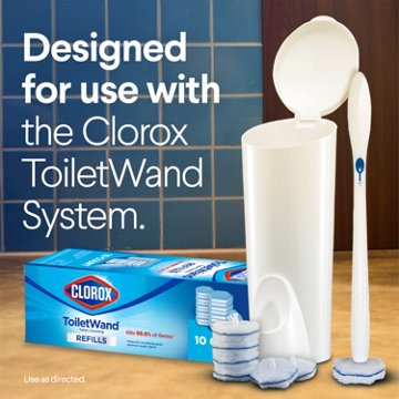 Clorox ToiletWand Toilet Cleaning Refills, Disinfecting Scrubbing Pads, 20 ct