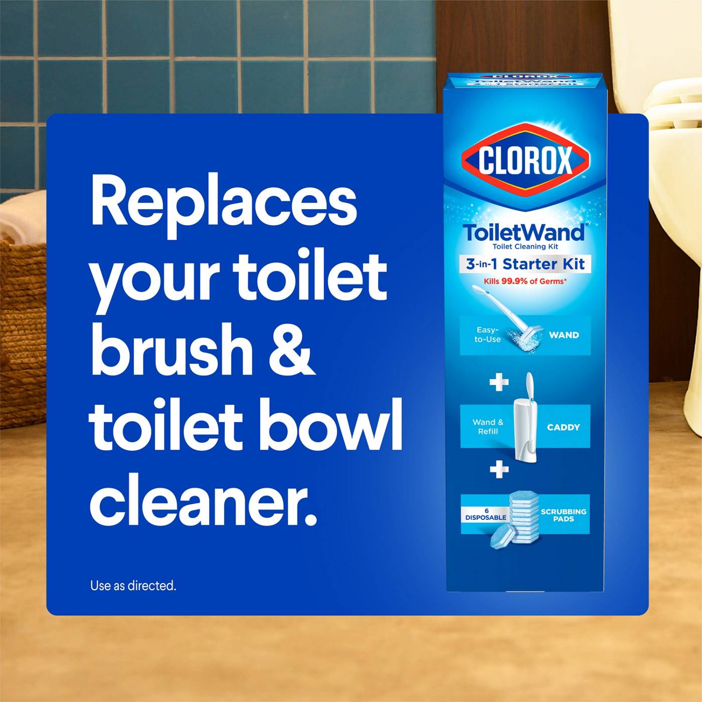 Clorox ToiletWand Toilet Cleaning Refills, Disinfecting Scrubbing Pads; image 7 of 9