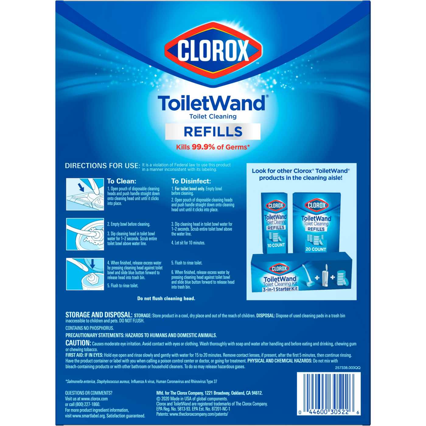 Clorox ToiletWand Toilet Cleaning Refills, Disinfecting Scrubbing Pads; image 9 of 9