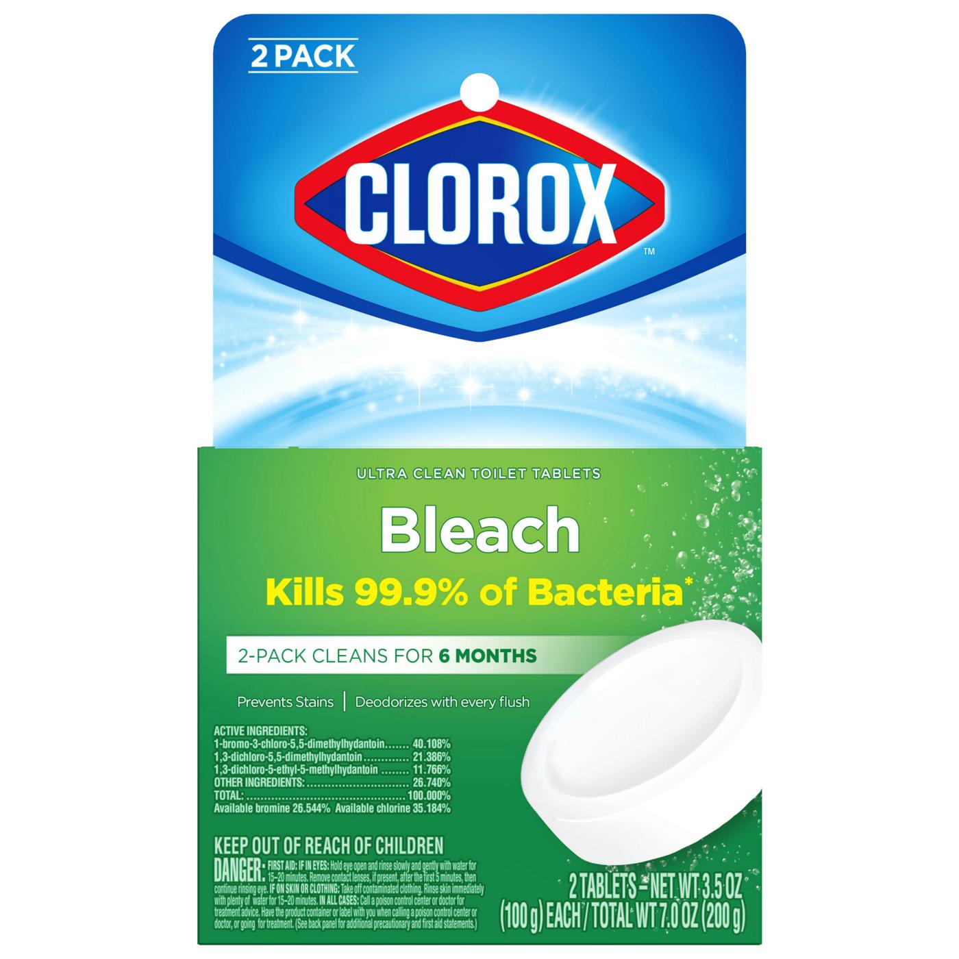 Clorox Ultra Clean Toilet Tablets Bleach; image 1 of 7