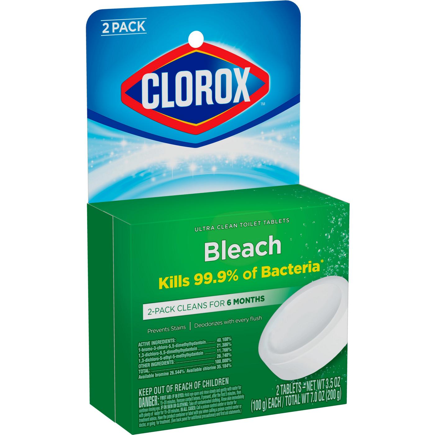 Clorox Ultra Clean Toilet Tablets Bleach; image 8 of 10