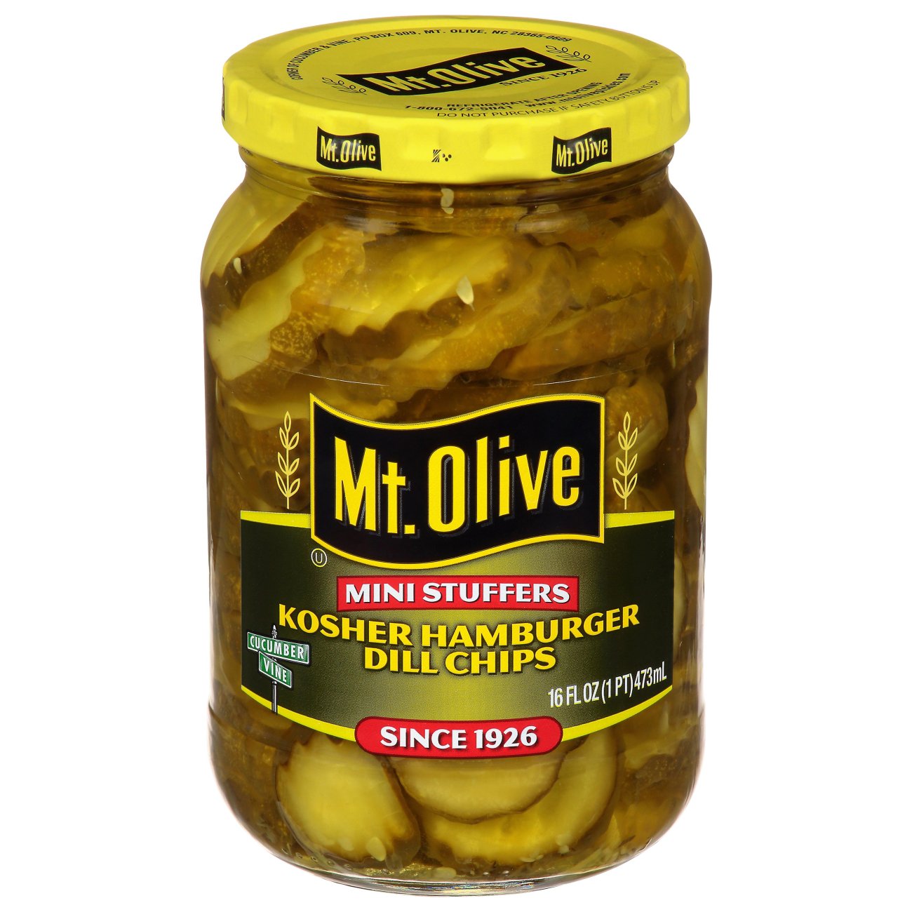 Mt. Olive Mini Stuffers Hamburger Dill Chips Shop Pickles & cucumber