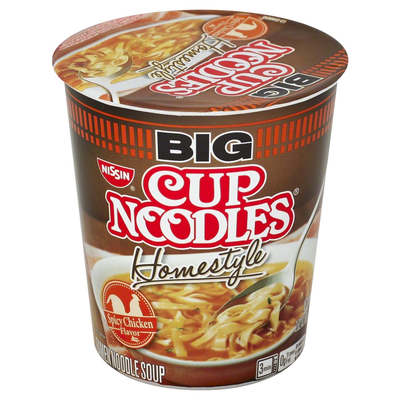 Nissin Big Cup Noodles Spicy Chicken Flavor Spoonable Noodles & Soup ...