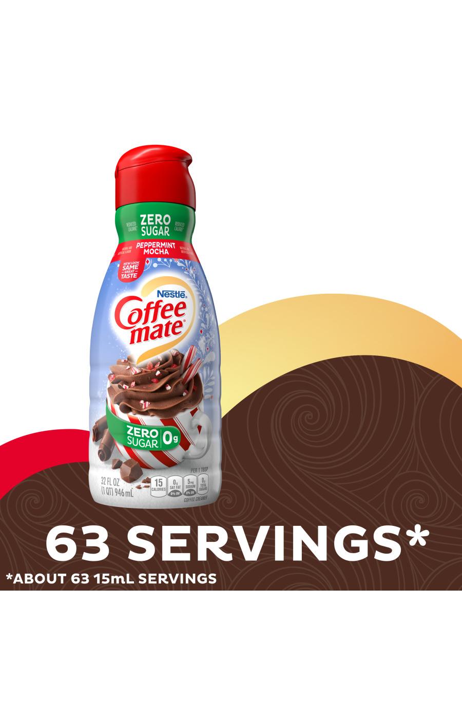 Nestle Coffee Mate Zero Sugar Coffee Creamer - Peppermint Mocha ; image 2 of 7