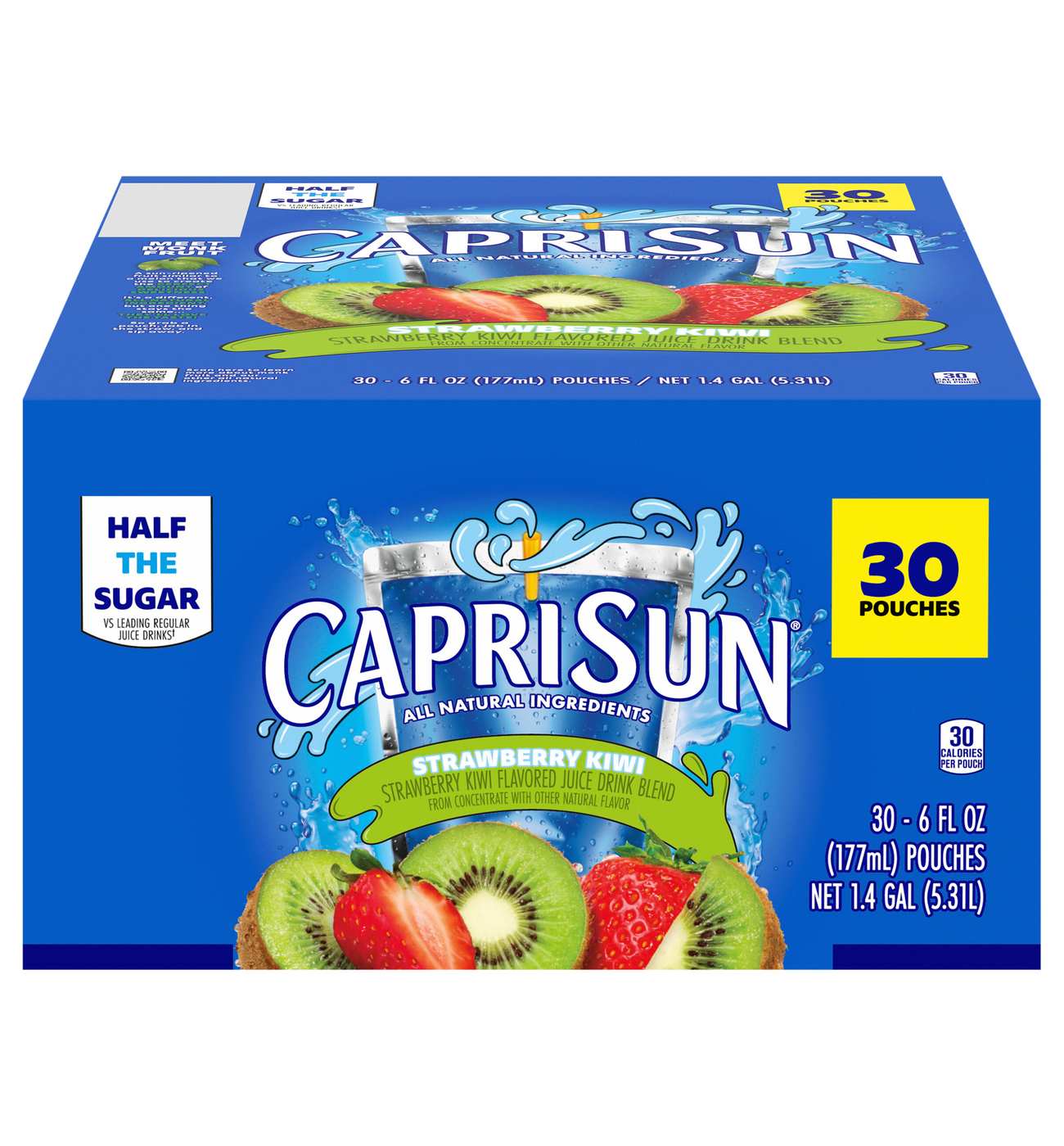 Capri Sun Strawberry Kiwi Juice Drink 30 pk Pouches; image 1 of 3