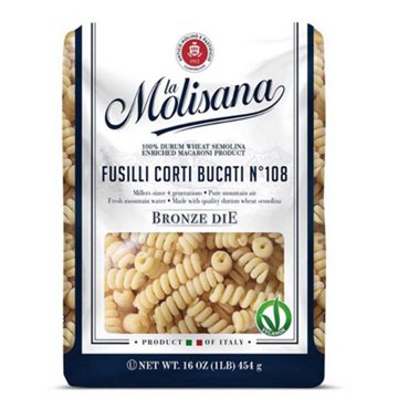 La Molisana Fusilli Corti Bucati 108 Pasta, 16 oz
