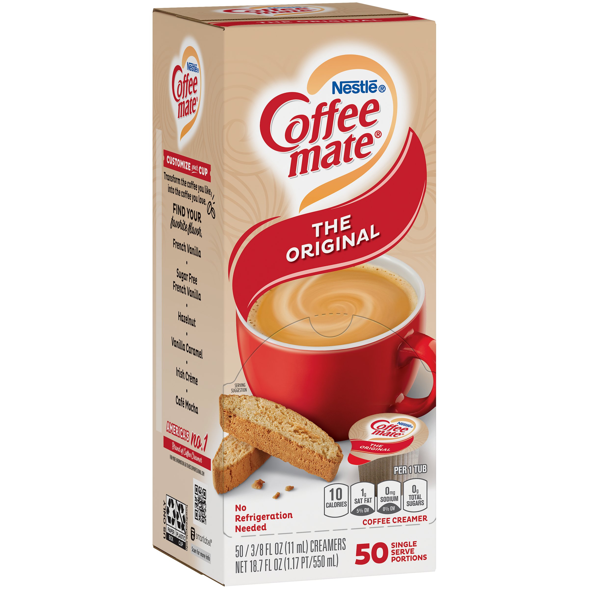 coffee mate liquid creamer singles