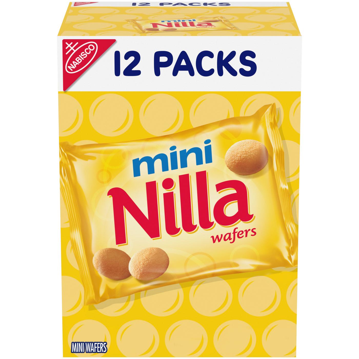 Nilla Wafer Mini Cookies Vanilla Wafers Snack Packs; image 1 of 10