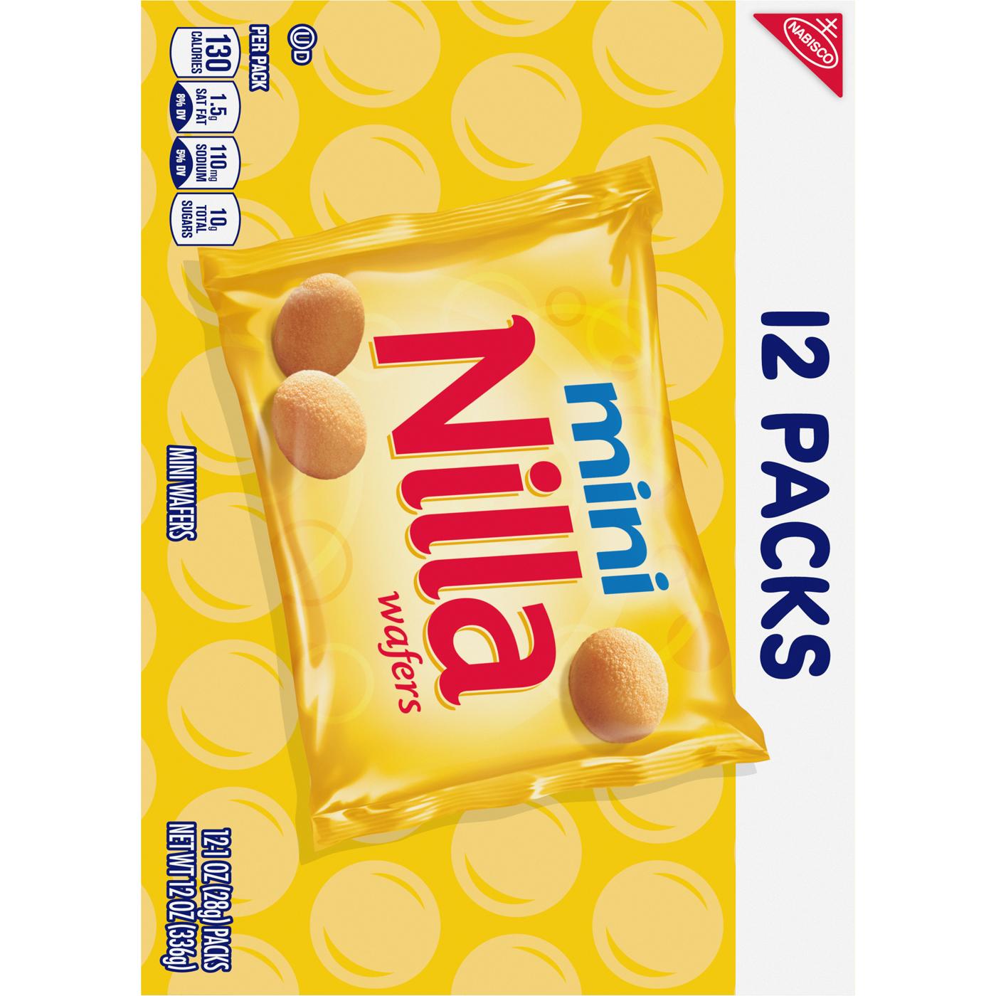 Nilla Wafer Mini Cookies Vanilla Wafers Snack Packs; image 3 of 10