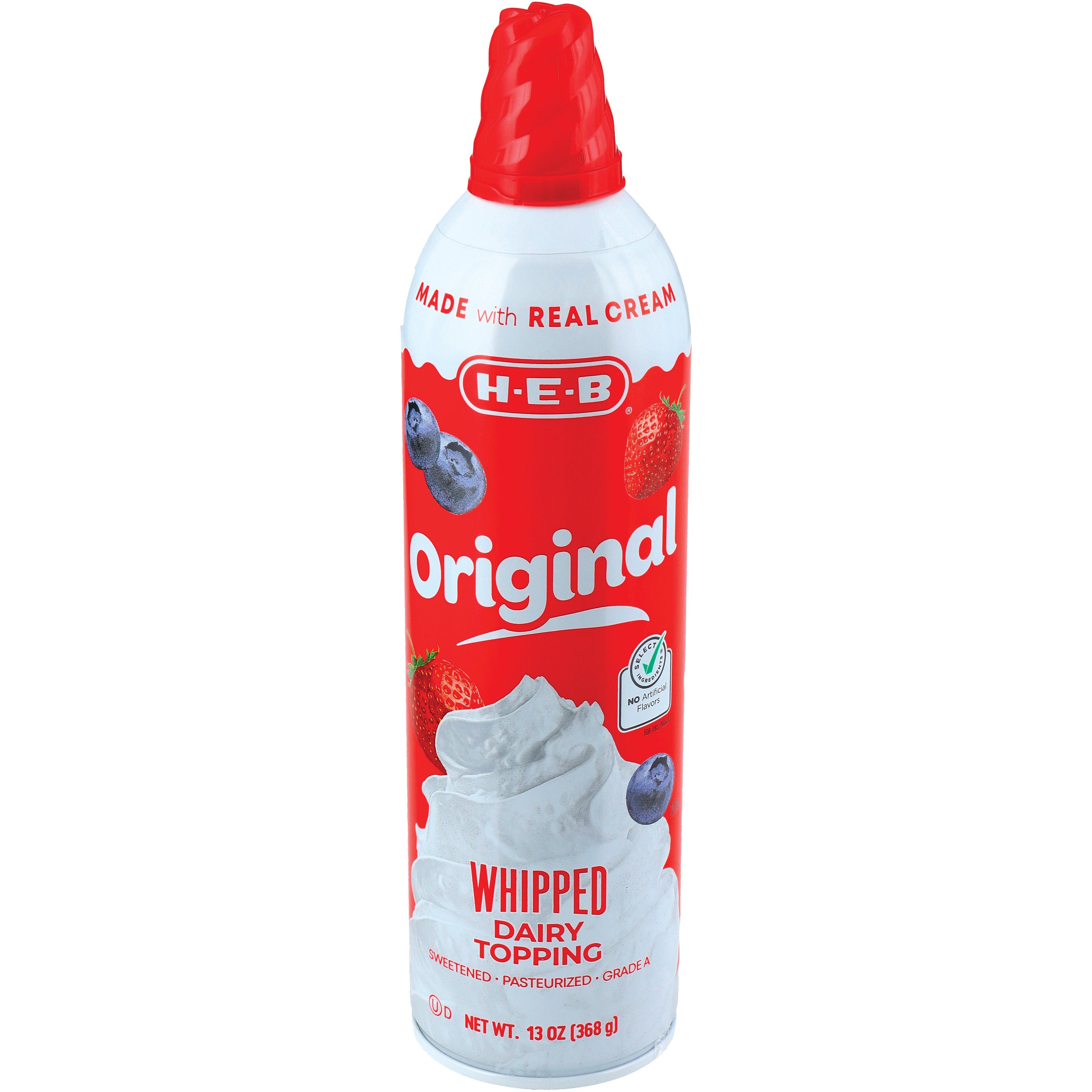 H-E-B Whipped Dairy Topping – Original, 13 oz