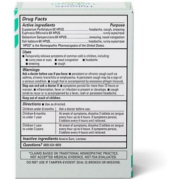 Hyland's Baby Quick-Dissolving Tiny Cold Tablets