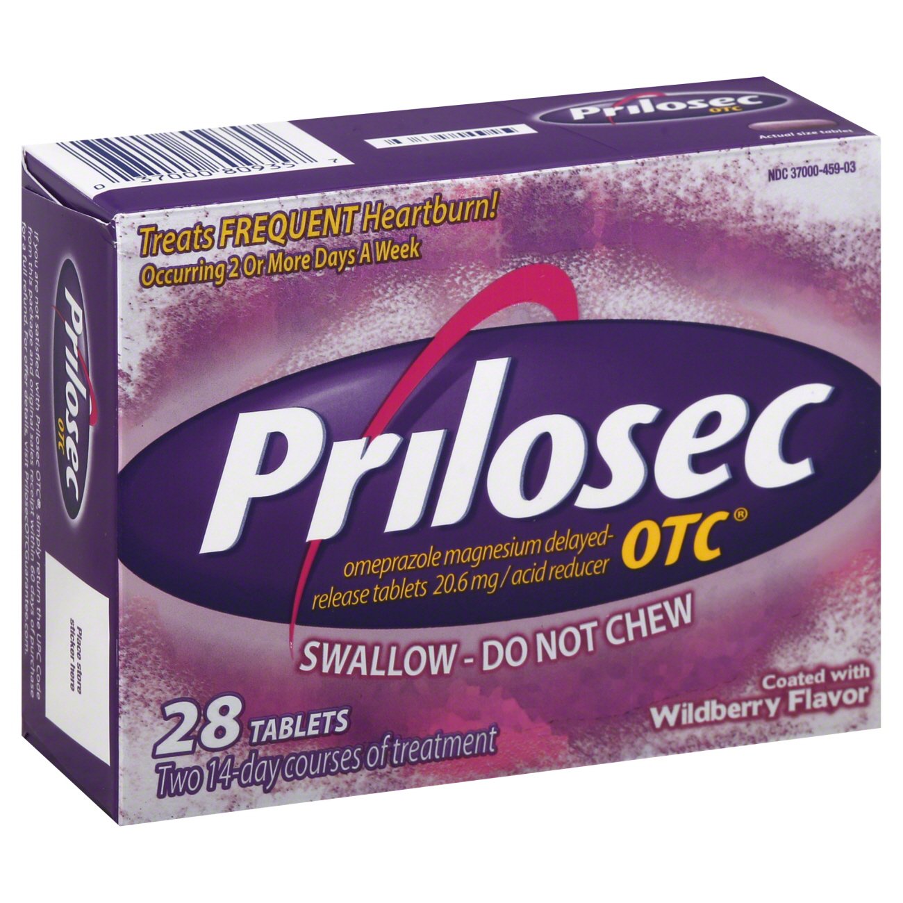 Prilosec OTC DelayedRelease Acid Reducer Coated with Wildberry Flavor
