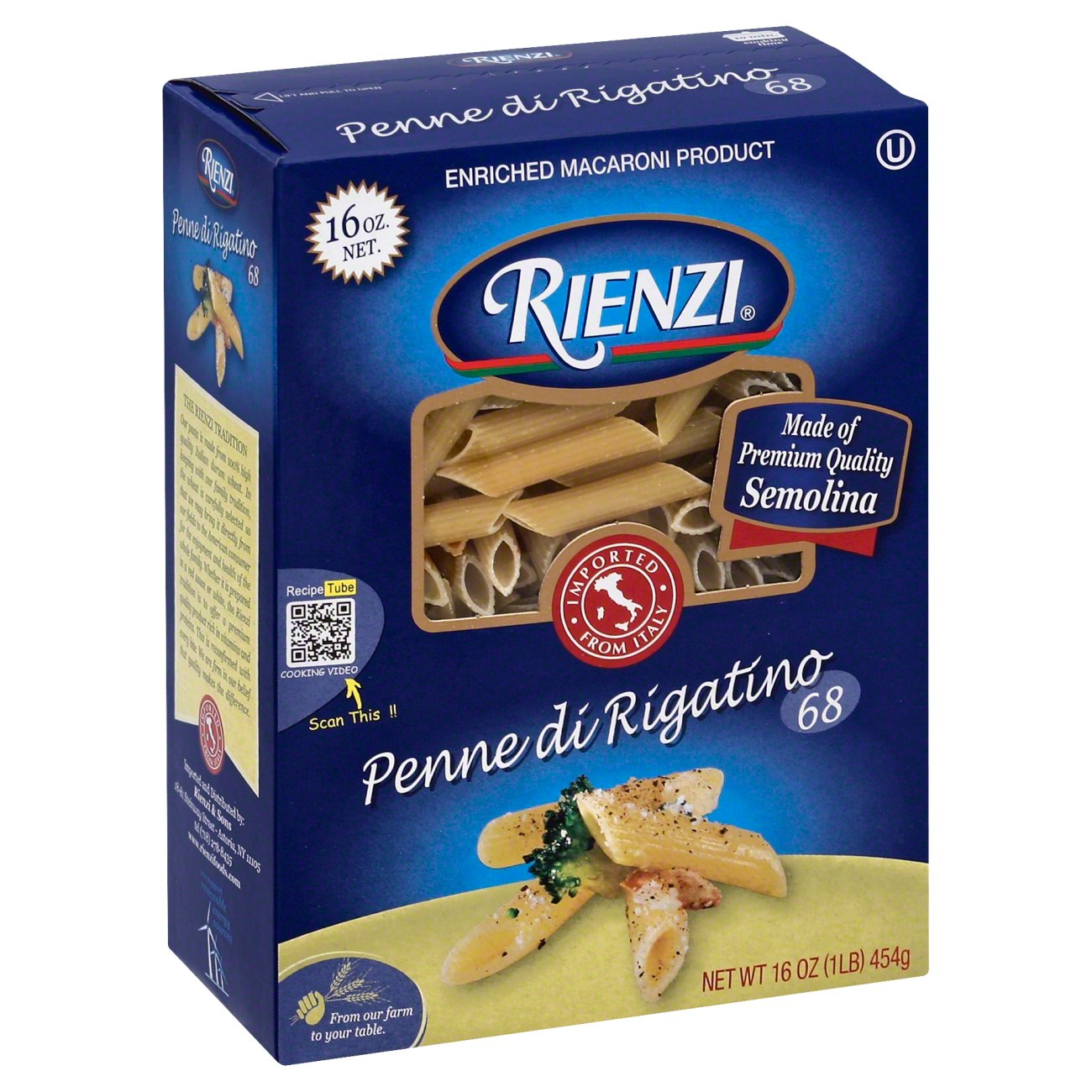 Rienzi Penne di Rigatino Shop Pasta at HEB