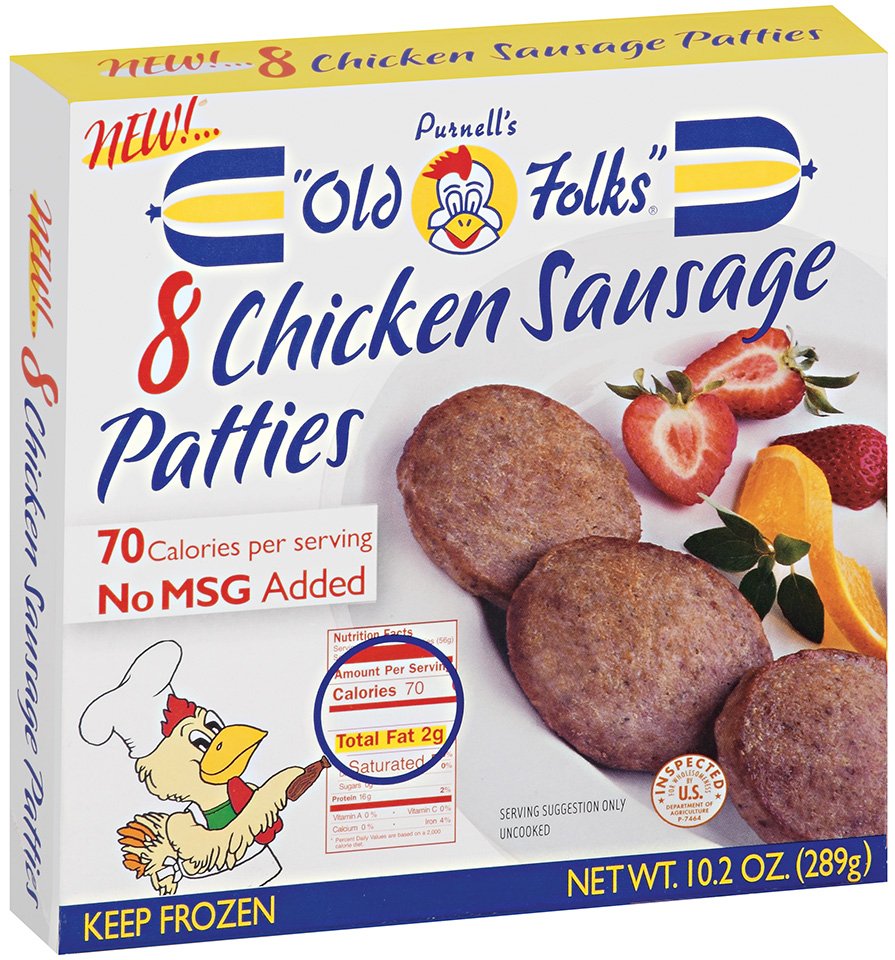 Purnell's "Old Folks" Chicken Sausage Patties Shop Sausage at HEB