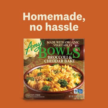 Amy's 18g Protein Broccoli & Cheddar Bake Bowl