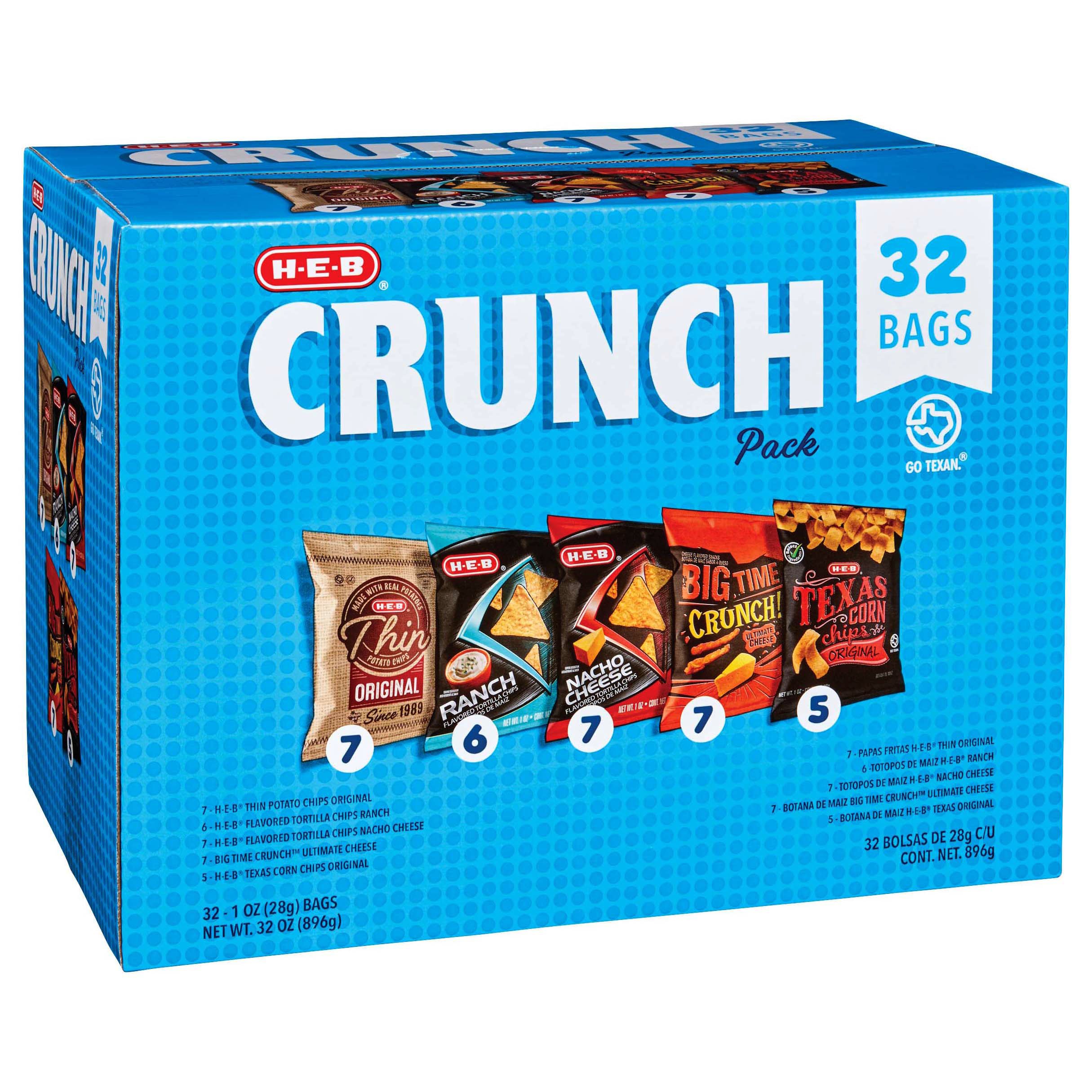HEB Crunch Variety Pack 1 oz Bag Chips Shop Chips at HEB