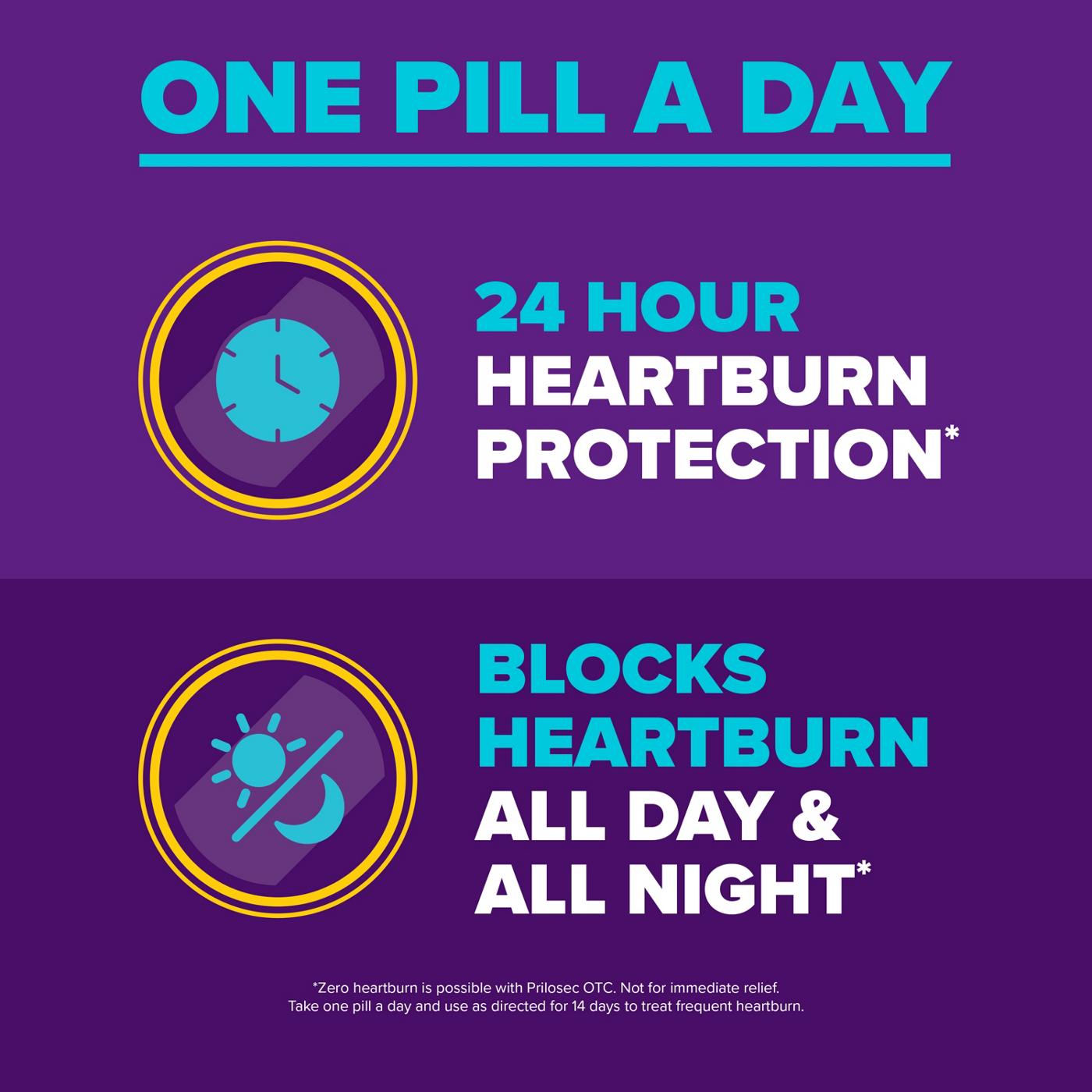 Prilosec OTC Omeprazole Delayed Release Tablets, Acid Reducer for Frequent Heartburn, Wildberry Flavor; image 18 of 18